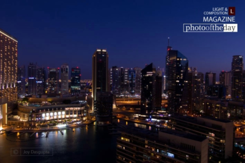 Dubai Marina by Joy Dasgupta - Night Photography, Dubai Marina, Photography Awards, Art Photography, Online Photography Courses
