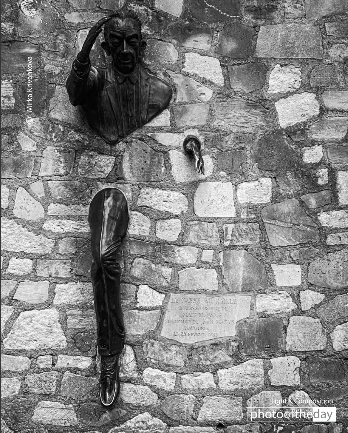 The Man Who Walked through the Wall by Mirka Krivankova - Photojournalism, Black and White Photography, Mirka Krivankova, Art Photography, Photography Awards