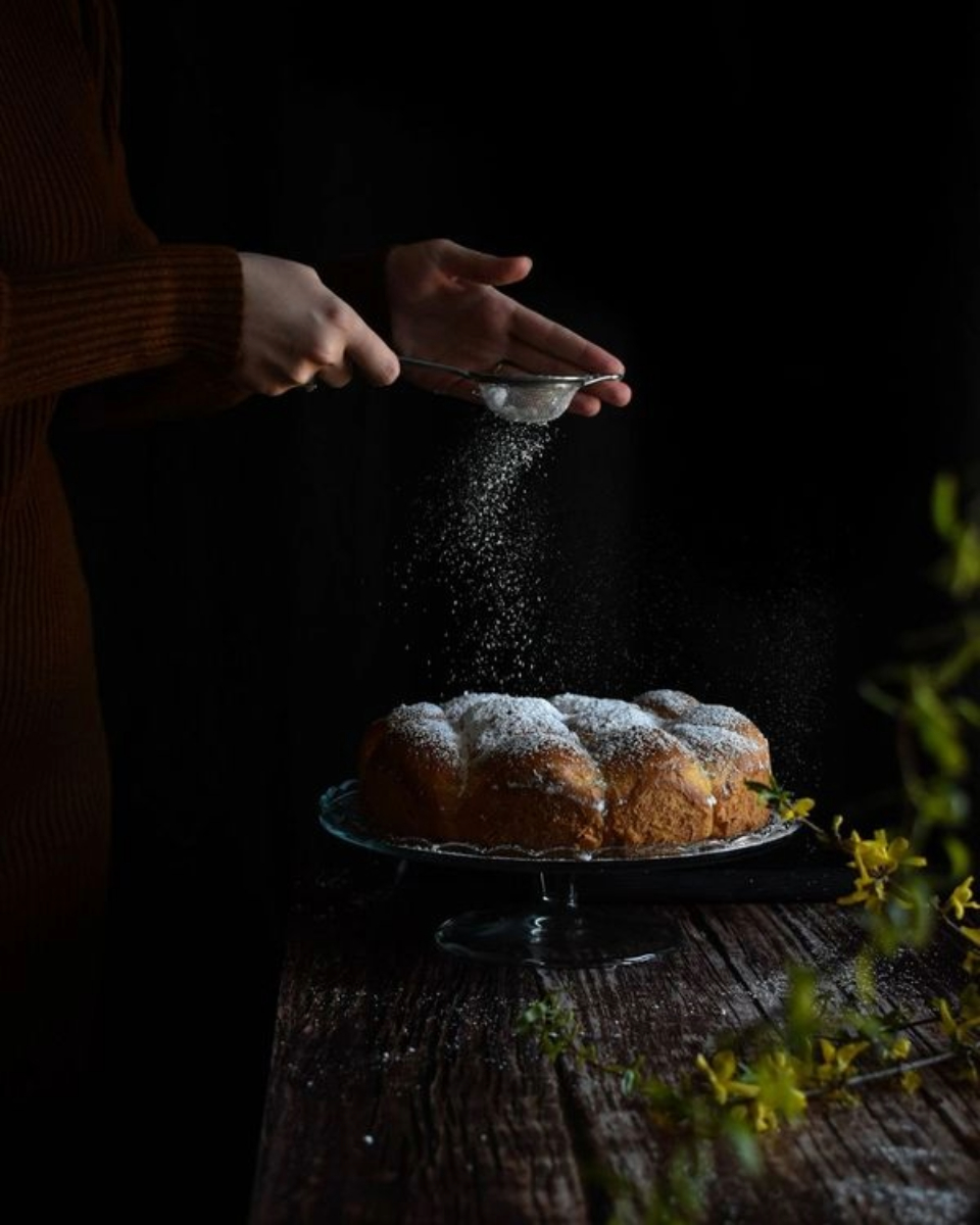 Sugar Sprinkling on Chocolate Buns by Jasna Verčko - Food Photography, Photography Awards, Art Photography, Photojournalism, Online Photography Courses