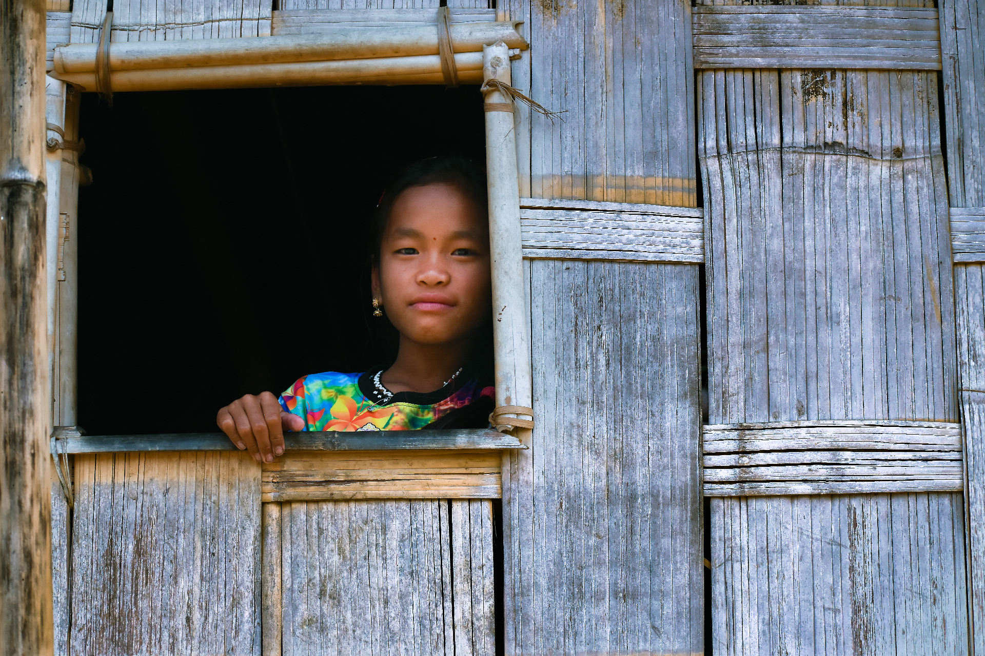 A Young Tribal Girl by Nu Yai Sing Marma