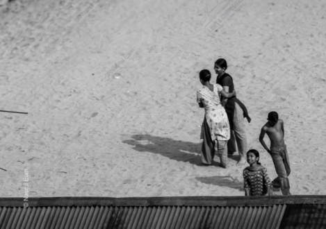 Children's Dance on the Sand - Fine Art Photography Print, Limited Edition Photography, Giclée Print, Monochrome Photography, Children Photography