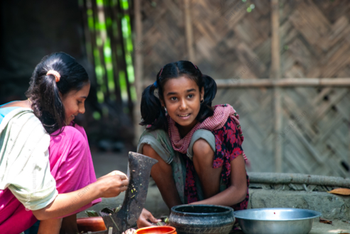 Sisters at Cooking - Fine Art Photography Print, Limited Edition Photography, Giclée Print, Art Photography for Sale, Fine Art Photography