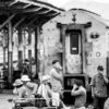 Workers Waiting by the Tracks - Fine Art Photography Print, Limited Edition Photography, Black and White Photography,  Museum-Quality Print,  Contemporary Art Photography