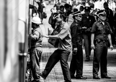 The Guarded Passage at the Station - Fine Art Photography Prints, Limited Edition Photography, Giclée Prints, Documentary Photography, Photography Art Investment