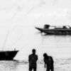 Two Men Wading by the Shore - Fine Art Photography Print, Limited Edition Photography, Giclée Print,  Museum-Quality Photography, Art Photography Investment