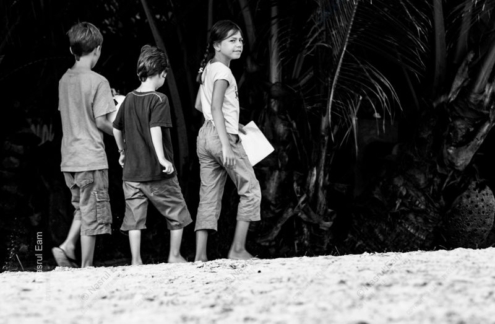 Three Children on a Path by the Forest - Fine Art Photography Print, Limited Edition Photography, Giclée Print,  Art Photography for Sale, Collector Photography