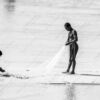 Two Fishermen on the Shoreline - Fine Art Photography Print, Limited Edition Photography, Luxury Photography Art, Black and White Photography, Documentary Photography