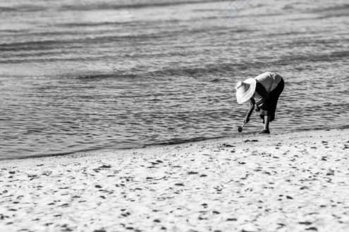 The Forager at the Waterline - Fine Art Photography Print, Limited Edition Photography, Black and White Photography, Giclée Print,  Museum-Quality Print