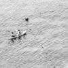 Two Paddlers and the Buoy Line - Fine Art Photography Print, Limited Edition Photography, Black and White Photography, Art Photography Print, Luxury Photography Art