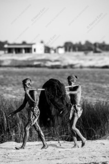 Two Fishermen on the Sandy Bank - Fine Art Photography Print, Limited Edition Photography, Giclée Print,  Art Photography,  Fine Art Prints