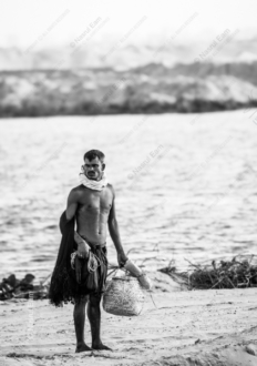 River's Edge Fisherman - Fine Art Photography Print, Limited Edition Print, Monochrome Photography,  Fine Art Photography,  Photography Art Print