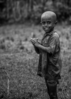 Young Boy with Clasped Hands in a Field - Fine Art Photography Print, Limited Edition Photography, Black and White Portrait, Giclée Print, Fine Art Photography