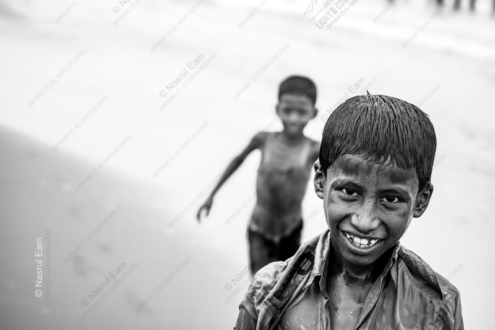 Beach Day Smiles - Fine Art Photography Print, Limited Edition Photography, Black and White Photography,  Museum-Quality Print, Childhood Photography
