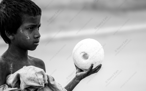 Boy with a White Orb - Fine Art Photography Print, Limited Edition Photography, Museum-Quality Photography, Black and White Photography,  Art Photography Print