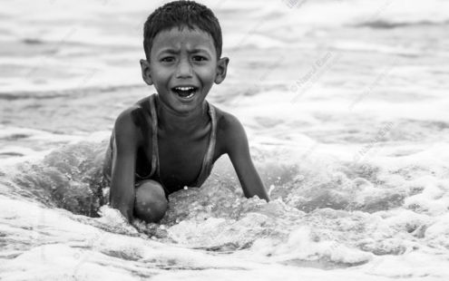 Boy in the Breaking Waves - Fine Art Photography Print, Limited Edition Photography, Giclée Print,  Ocean Photography,  Art Photography for Sale