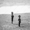 Two Boys on Barren Ground - Fine Art Photography Print, Limited Edition Photography, Giclée Print, Black and White Photography, Art Photography Investment