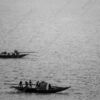 Two Boats on the River - Fine Art Photography Prints, Limited Edition Photography, Monochrome Photography,  Art Photography Prints,  Fine Art Prints