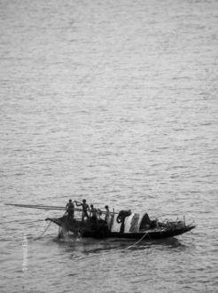 Fishermen Hauling the Net - Fine Art Photography Print, Limited Edition Photography, Giclée Print, Black and White Photography,  Documentary Photography