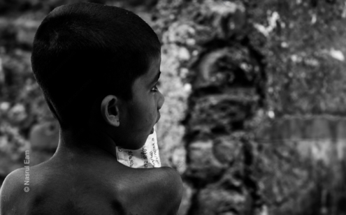 Boy with a Paper, Gazing Beyond - Fine Art Photography Prints, Limited Edition Prints, Giclée Print, Luxury Art Photography, Contemporary Photography Art