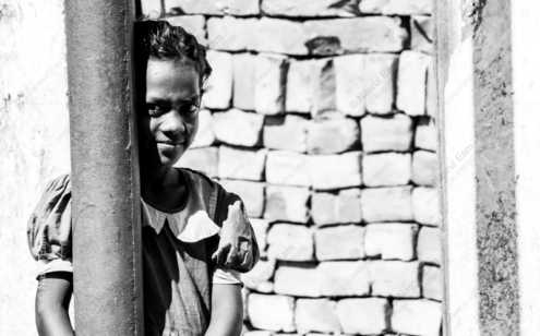 Girl by the Light Post - Fine Art Photography Print, Limited Edition Print, Black and White Photography, Photography Art Investment,  Museum-Quality Photography