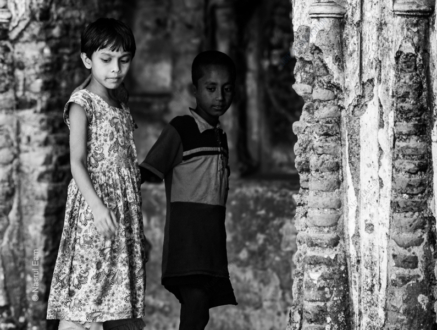 Children in the Ruins - Fine Art Photography Print, Limited Edition Photography, Monochrome Photography,  Art Photography for Sale,  Fine Art Print
