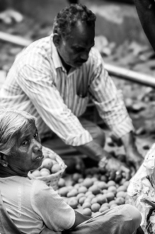 The Potato Seller's Gaze - Fine Art Photography Print, Limited Edition Photography, Monochrome Photography, Documentary Photography,  Art Photography for Sale