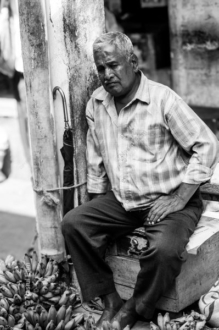 The Banana Seller at Rest - Fine Art Photography Print, Limited Edition Photography, Museum-Quality Photography, Black and White Photography, Art Photography for Sale