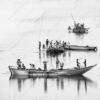 River Workers - Fine Art Photography Prints, Limited Edition Photography,  Luxury Photography Art, Monochromatic Photography,  Art Photography Prints