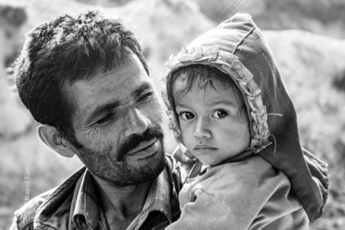 A Father's Embrace, A Child's Gaze - Fine Art Photography Prints, Limited Edition Photography, Giclée Prints,  High-End Photography Art, Collector Photography