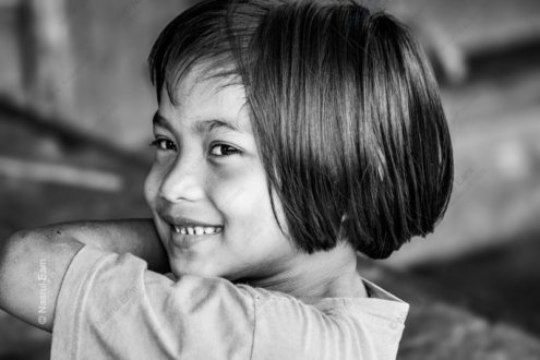 A Young Girl's Smile Over Her Shoulder - Fine Art Photography Print, Limited Edition Photography, Giclée Print, Museum-Quality Photography, Art Photography Investment