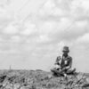 Man Seated on an Earthen Mound - Fine Art Photography Print, Limited Edition Print, Black and White Photography, Museum Quality Print, Fine Art Photography