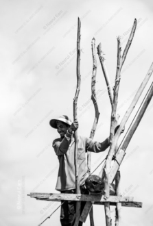 Builder Against the Sky - Fine Art Photography Print, Limited Edition Photography, Contemporary Art Photography, High-Quality Art Prints, Art Photography for Collectors