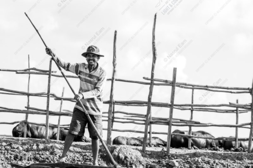 The Smiling Man with a Punting Pole - Fine Art Photography Print, Limited Edition Photography, Museum-Quality Photography, High-End Photography Prints, Photography Collectors