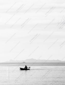 A Lone Boatman, Distant Shore - Fine Art Photography Prints, Limited Edition Photography, Luxury Photography Art, Photography Prints for Collectors, Museum-Quality Photography