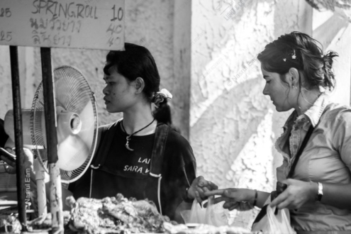 The Spring Roll Stall - Fine Art Photography, Black and White Photography, Street Photography, Limited Edition Prints, Documentary Photography