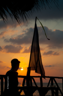 Sunset Silhouette with Pennant - Fine Art Photography Print, Limited Edition Print, Sunset Photography, Giclée Print, Art Photography