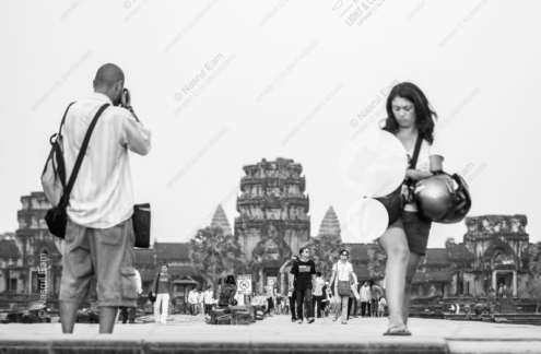 The Photographer and the Traveler Before the Temple Gates - Fine Art Photography Prints, Limited Edition Photography, Giclée Prints,  Luxury Photography Art, Art Photography for Sale