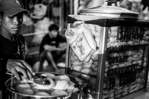 Street Vendor, Jakarta - Fine Art Photography Print, Limited Edition Photography, Documentary Photography, Monochrome Photography, Street Photography