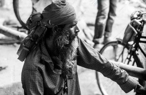 Contemplation on a Busy Street - Fine Art Photography Prints, Limited Edition Photography, Luxury Photography Art,  Contemporary Art Photography,  Monochrome Photography