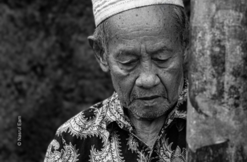 Elder at the Weathered Post - Fine Art Photography Print, Limited Edition Photography, Giclée Print, Black and White Portrait,  Art Photography Investment