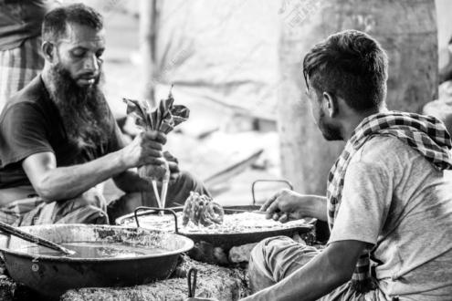 The Jalebi Makers - Fine Art Photography Print, Limited Edition Print, Monochrome Photography,  Human Interest Photography,  Art Photography for Sale