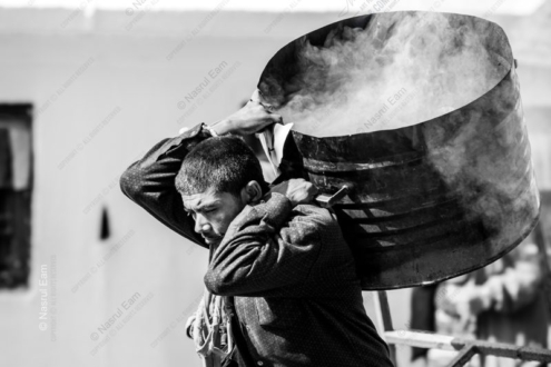 The Porter and the Steam - Fine Art Photography Print, Limited Edition Photography, Giclée Print,  Museum-Quality Photography,  Art Photography Investment