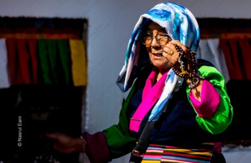 Elder with Prayer Beads in Sunlight - Fine Art Photography Print, Limited Edition Photography, Museum-Quality Artwork,  Contemporary Art Photography,  Art Photography for Sale