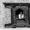 Observers in the Carved Window - Fine Art Photography Prints, Limited Edition Photography Art, Luxury Photography Art, Monochrome Photography,  Art Photography Prints