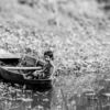 Boy in a Wooden Boat - Fine Art Photography Print, Limited Edition Photography, Monochrome Photography,  Boy in Boat, Nasrul Eam