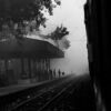 A Signalman on a Foggy Platform - Fine Art Photography Print, Limited Edition Photography, Museum-Quality Photography, Photography Art Print,  Contemporary Art Photography