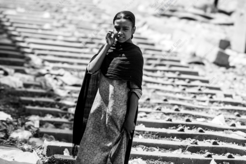 Girl Amidst the Concrete Steps - Fine Art Photography Print, Limited Edition Photography, Monochrome Photography,  Art Photography Investment,  Nasrul Eam
