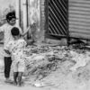 Two Children amidst an Urban Decay - Fine Art Photography Prints, Limited Edition Photography, Giclée Prints,  Art Photography Investment,  Monochrome Photography