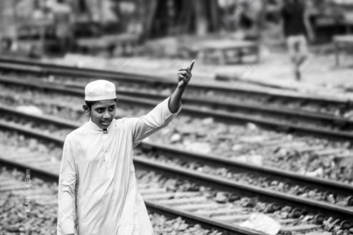 Boy by the Tracks - Fine Art Photography Print, Limited Edition Photography, Giclée Print, Art Photography for Sale, Collector's Photography