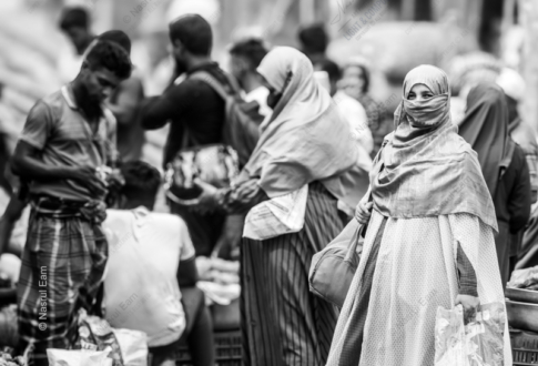 Veiled Presence in the Marketplace - Fine Art Photography Prints, Limited Edition Photography, Luxury Photography Art,  Art Photography Prints,  Giclée Photography